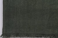 2x4 Vintage Hemp Tapestry, Olive Green Turkish Wall Hanging, Minimalist Woven Textile Art