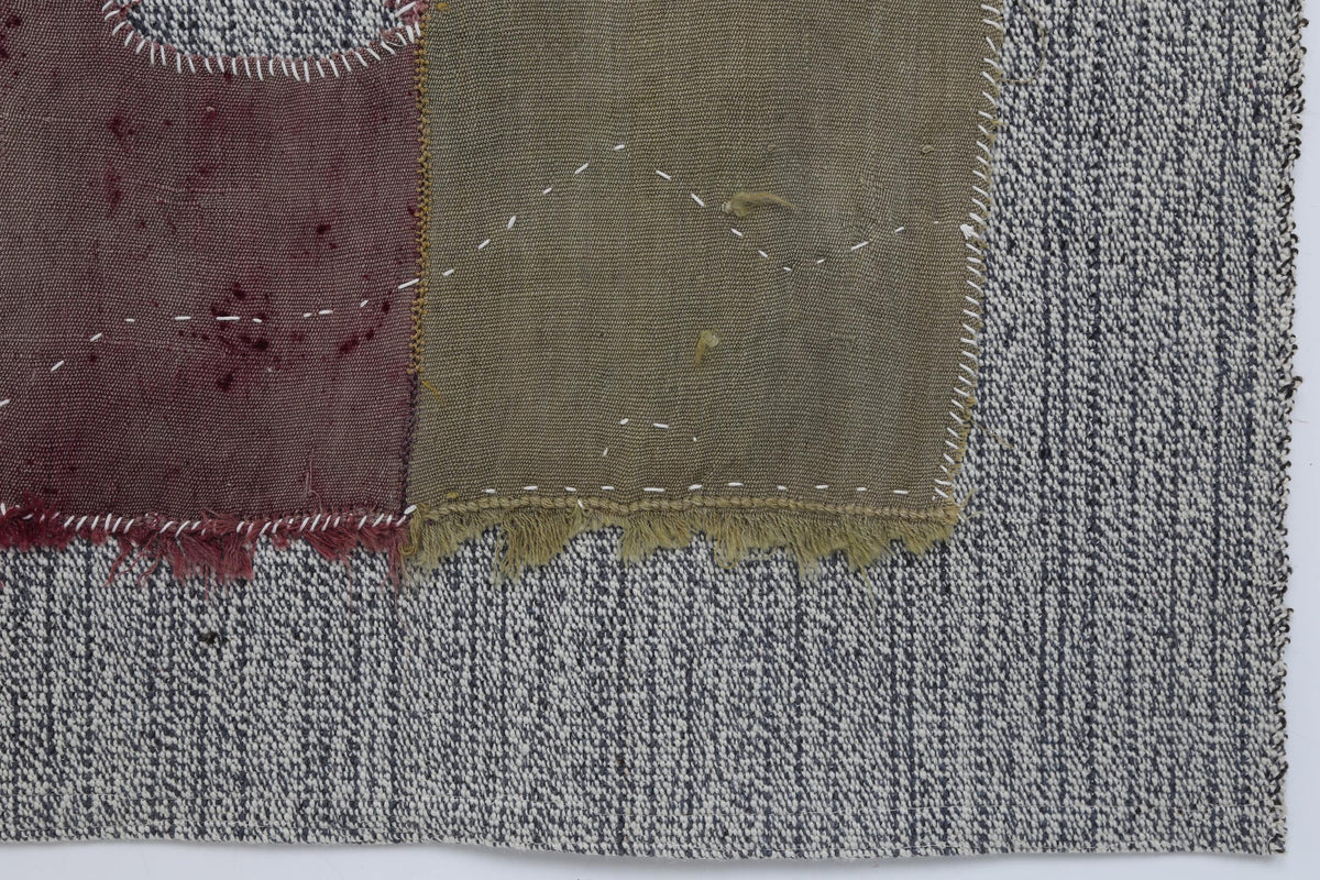 3x4 Wool Tapestry Rug, Brown Mauve Abstract Textile Wall Hanging, Minimalist Fiber Art Decor