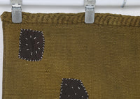 2x6 Vintage Hemp Runner Rug, Mustard Turkish Hallway Rug, Minimal Narrow Entryway Rug