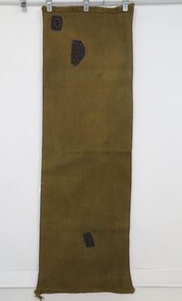 2x6 Vintage Hemp Runner Rug, Mustard Turkish Hallway Rug, Minimal Narrow Entryway Rug