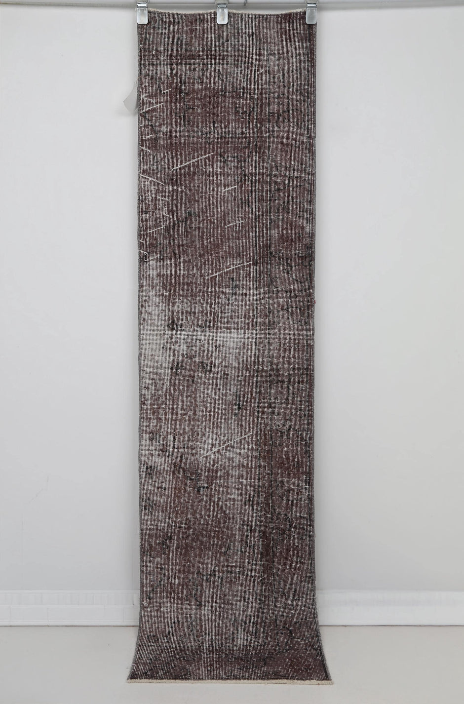 2x7 Vintage Turkish Runner Rug, Wool Hallway Rug, Distressed Narrow Entryway Rug