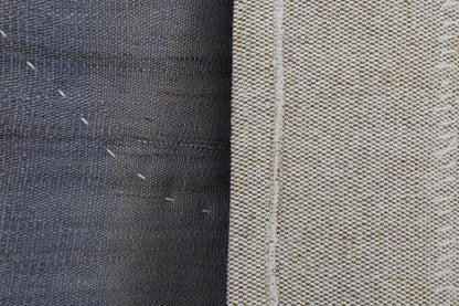 3x4 Vintage Turkish Tapestry Rug, Gray Abstract Hemp Wool Textile, Minimalist Woven Wall Art