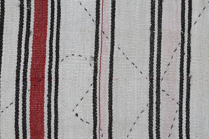 3x4 Vintage Turkish Tapestry Rug, Hemp Wool Kilim Wall Hanging, Handwoven Textile Wall Art