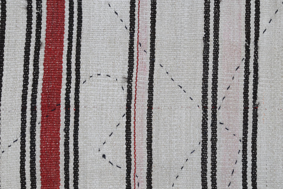 3x4 Vintage Turkish Tapestry Rug, Hemp Wool Kilim Wall Hanging, Handwoven Textile Wall Art