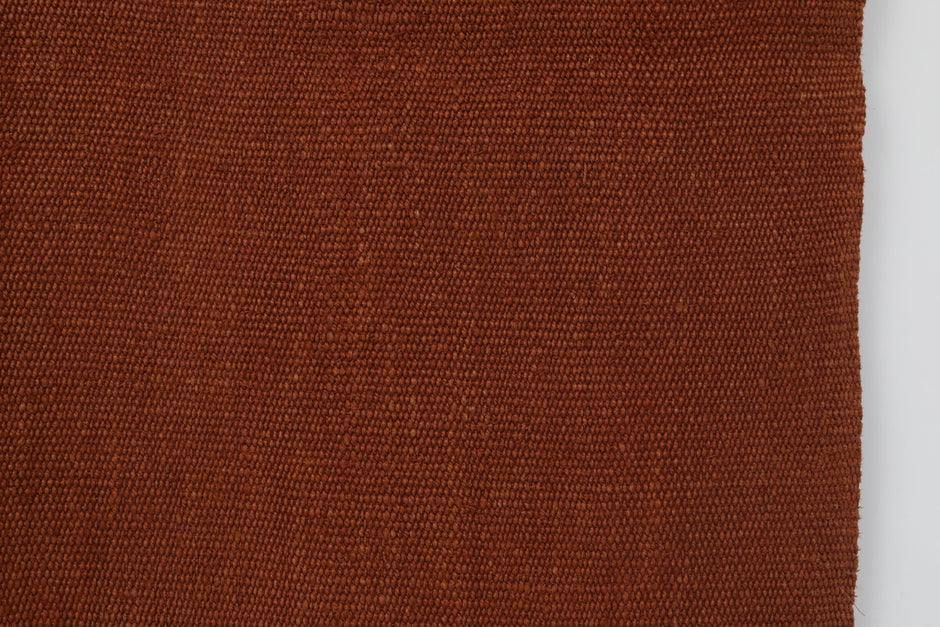 4x6 Vintage Turkish Hemp Tapestry Rug, Rust Woven Textile Wall Hanging, Minimalist Fiber Wall Art