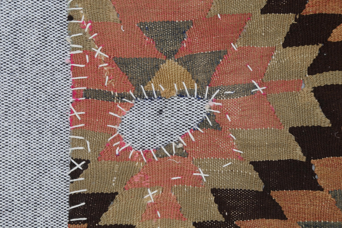 3x4 Vintage Turkish Tapestry Rug, Textile Wall Hanging, Kilim Wall Art