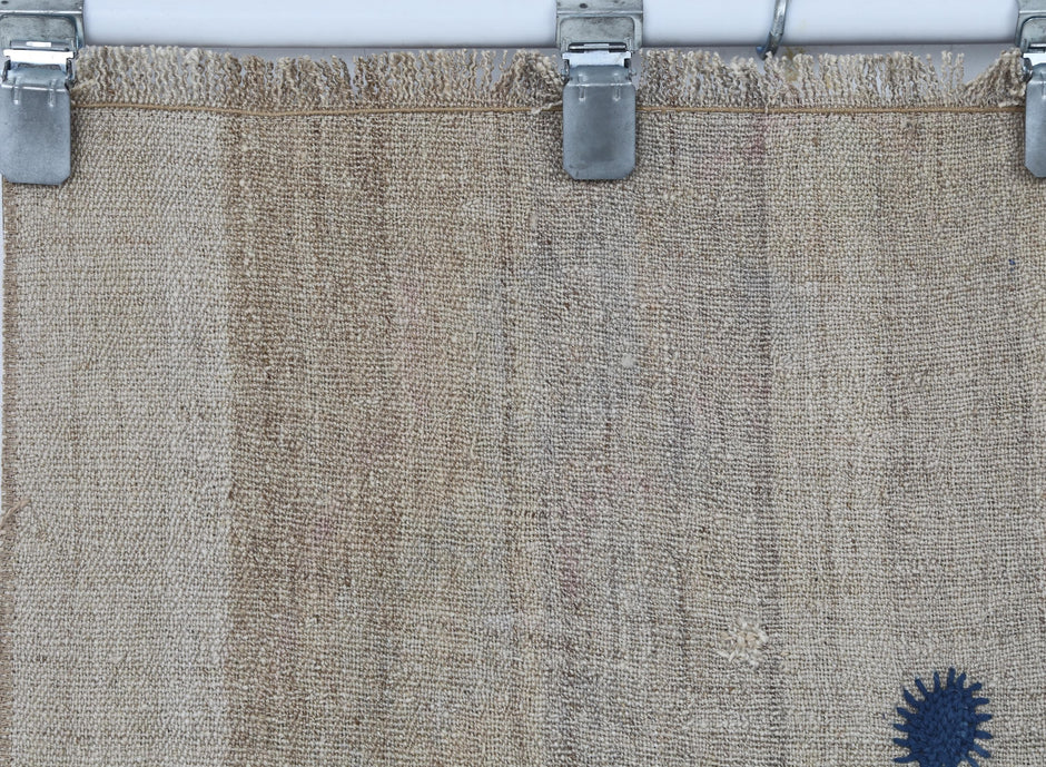 2x7 Vintage Turkish Kilim Rug, Handwoven Wool Runner Rug, Geometric Anatolian Kilim, Narrow Vintage Turkish Rug