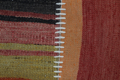 2x3 Vintage Turkish Patchwork Tapestry Rug, Handwoven Kilim Textile Wall Hanging, One of a Kind Wall Art