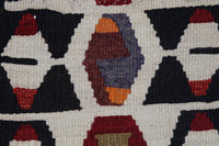 2x3 Vintage Turkish Patchwork Tapestry Rug, Handwoven Kilim Textile Wall Hanging, Geometric Woven Wall Art