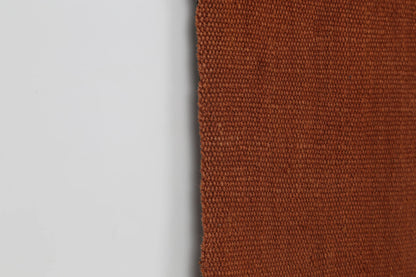4x6 Vintage Turkish Hemp Tapestry Rug, Rust Woven Textile Wall Hanging, Minimalist Fiber Wall Art