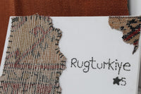 4x6 Vintage Turkish Hemp Tapestry Rug, Rust Woven Textile Wall Hanging, Minimalist Fiber Wall Art