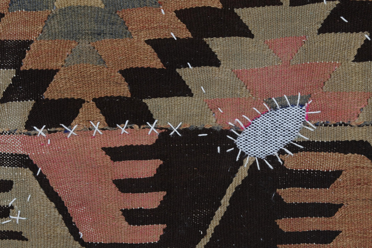 3x4 Vintage Turkish Tapestry Rug, Textile Wall Hanging, Kilim Wall Art