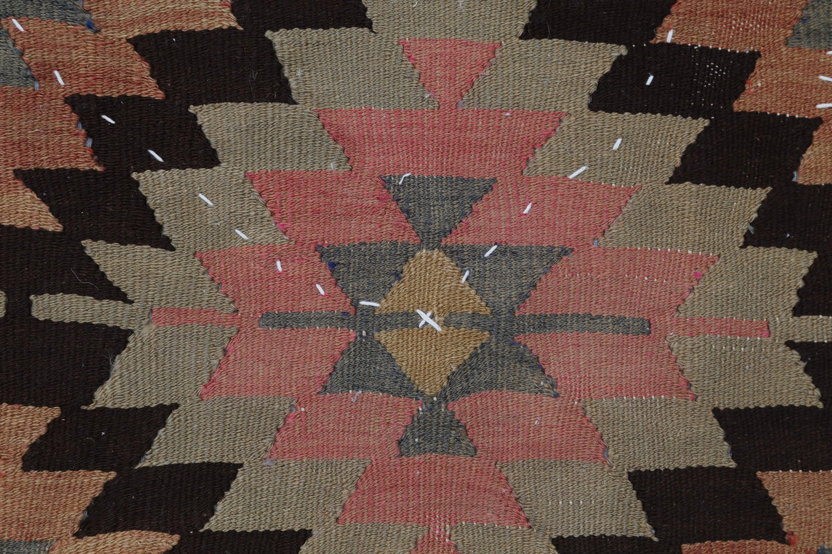 3x4 Vintage Turkish Tapestry Rug, Textile Wall Hanging, Kilim Wall Art
