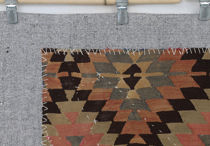 3x4 Vintage Turkish Tapestry Rug, Textile Wall Hanging, Kilim Wall Art
