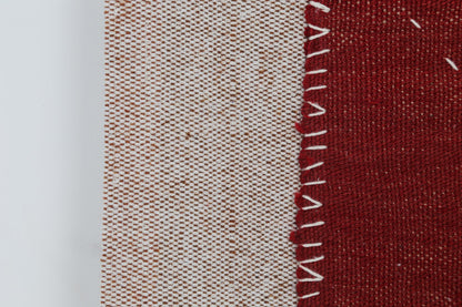 3x4 Vintage Turkish Wool Tapestry Rug, Kilim Textile Wall Hanging, Geometric Fiber Wall Art