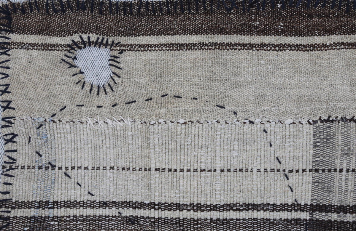 3x4 Vintage Turkish Tapestry Rug, Wool Textile Wall Hanging, Handmade Woven Wall Art