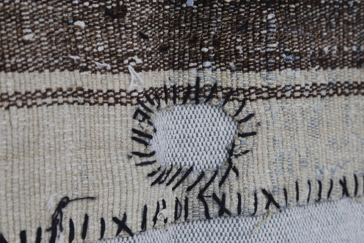 3x4 Vintage Turkish Tapestry Rug, Wool Textile Wall Hanging, Handmade Woven Wall Art