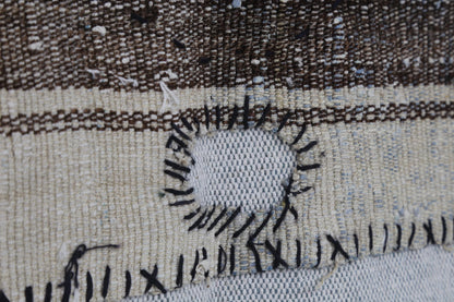 3x4 Vintage Turkish Tapestry Rug, Wool Textile Wall Hanging, Handmade Woven Wall Art