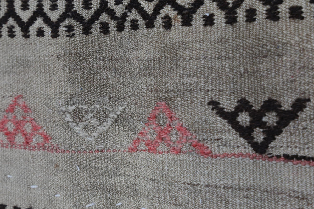 3x4 Vintage Turkish Tapestry Rug, Wool Textile Wall Hanging, Handwoven Fiber Wall Art