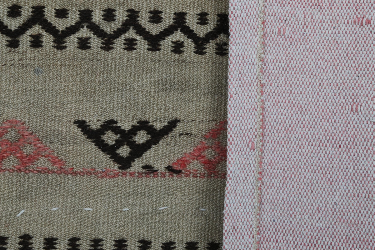 3x4 Vintage Turkish Tapestry Rug, Wool Textile Wall Hanging, Handwoven Fiber Wall Art