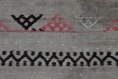 3x4 Vintage Turkish Tapestry Rug, Wool Textile Wall Hanging, Handwoven Fiber Wall Art