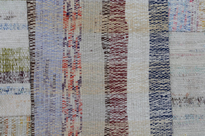 3x10 Vintage Turkish Kilim Runner Rug, Caput Patchwork Kilim, Wool Long Narrow Runner, Handwoven Hallway Rug