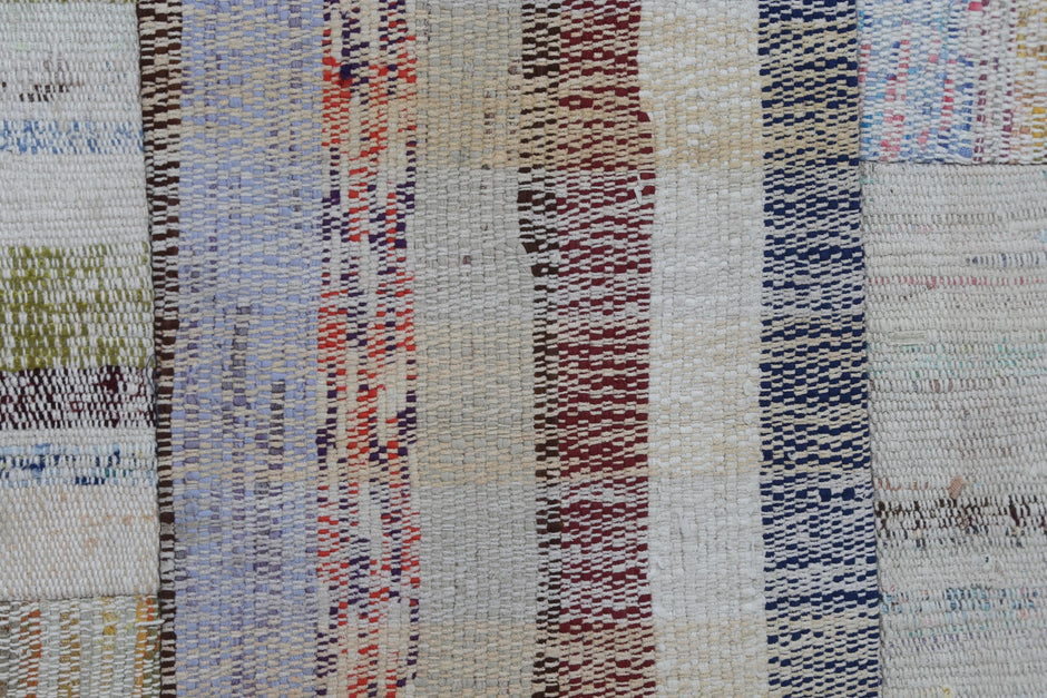 3x10 Vintage Turkish Kilim Runner Rug, Caput Patchwork Kilim, Wool Long Narrow Runner, Handwoven Hallway Rug