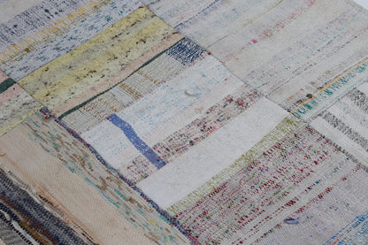 3x10 Vintage Turkish Kilim Runner Rug, Caput Patchwork Kilim, Wool Long Narrow Runner, Handwoven Hallway Rug