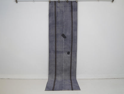 2x8 Vintage Turkish Kilim Runner Rug, Handmade Wool Cotton Hallway Rug, Narrow Vintage Kilim Carpet