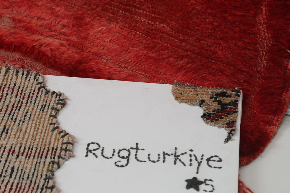 4x6 Vintage Turkish Tulu Kilim Rug, Handwoven Wool Rug, Rustic Anatolian Floor Rug, Textured Vintage Carpet