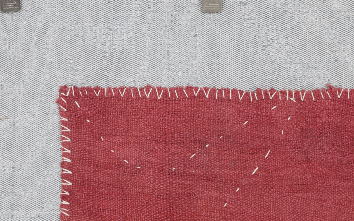 3x4 Pink Hemp Tapestry Rug, Vintage Turkish Textile Wall Art, Hand Stitched Wool Wall Hanging, Rustic Fiber Art