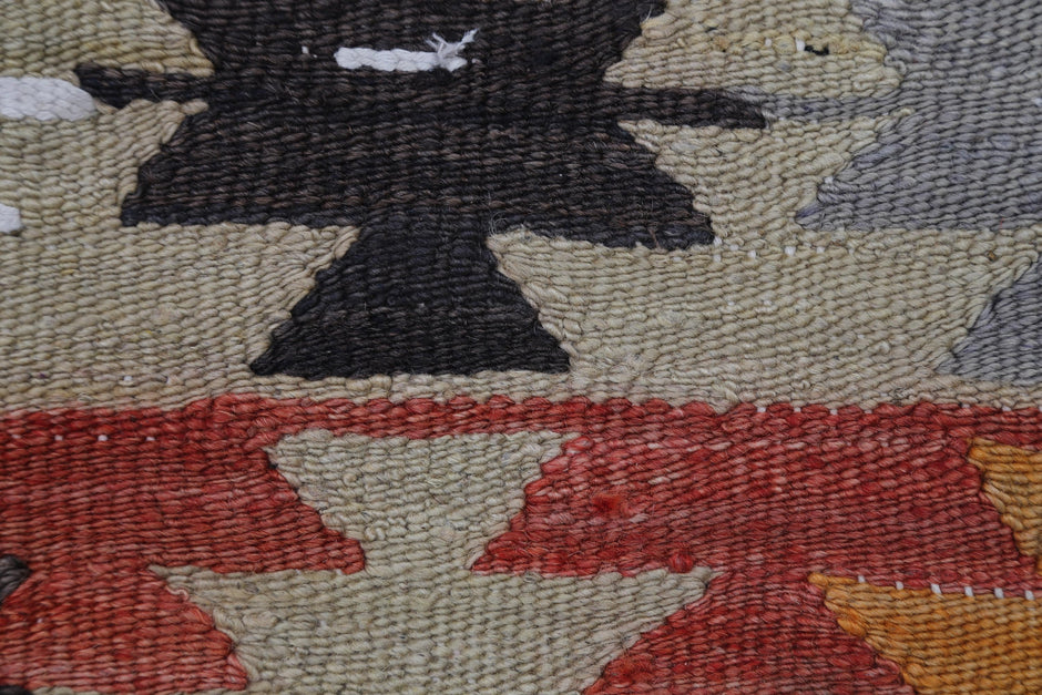 2x3 Vintage Turkish Patchwork Tapestry Rug, Handwoven Kilim Textile Wall Hanging, One of a Kind Wall Art