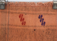 2x6 Vintage Flatweave Runner Rug, Hemp Wool Old Rug, Handwoven Narrow Runner, Rustic Woven Area Rug