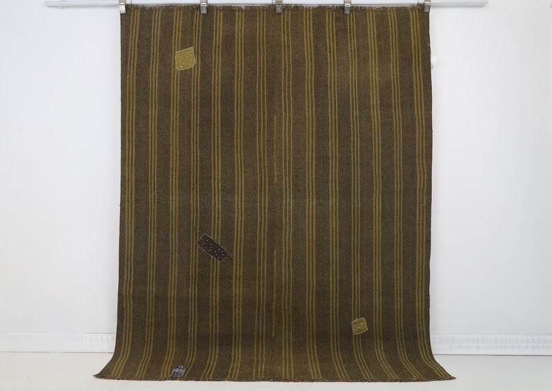 5x7 Vintage Turkish Flatweave Rug, Handwoven Wool Old Kilim Rug, Rustic Woven Area Rug, Vintage Floor Rug