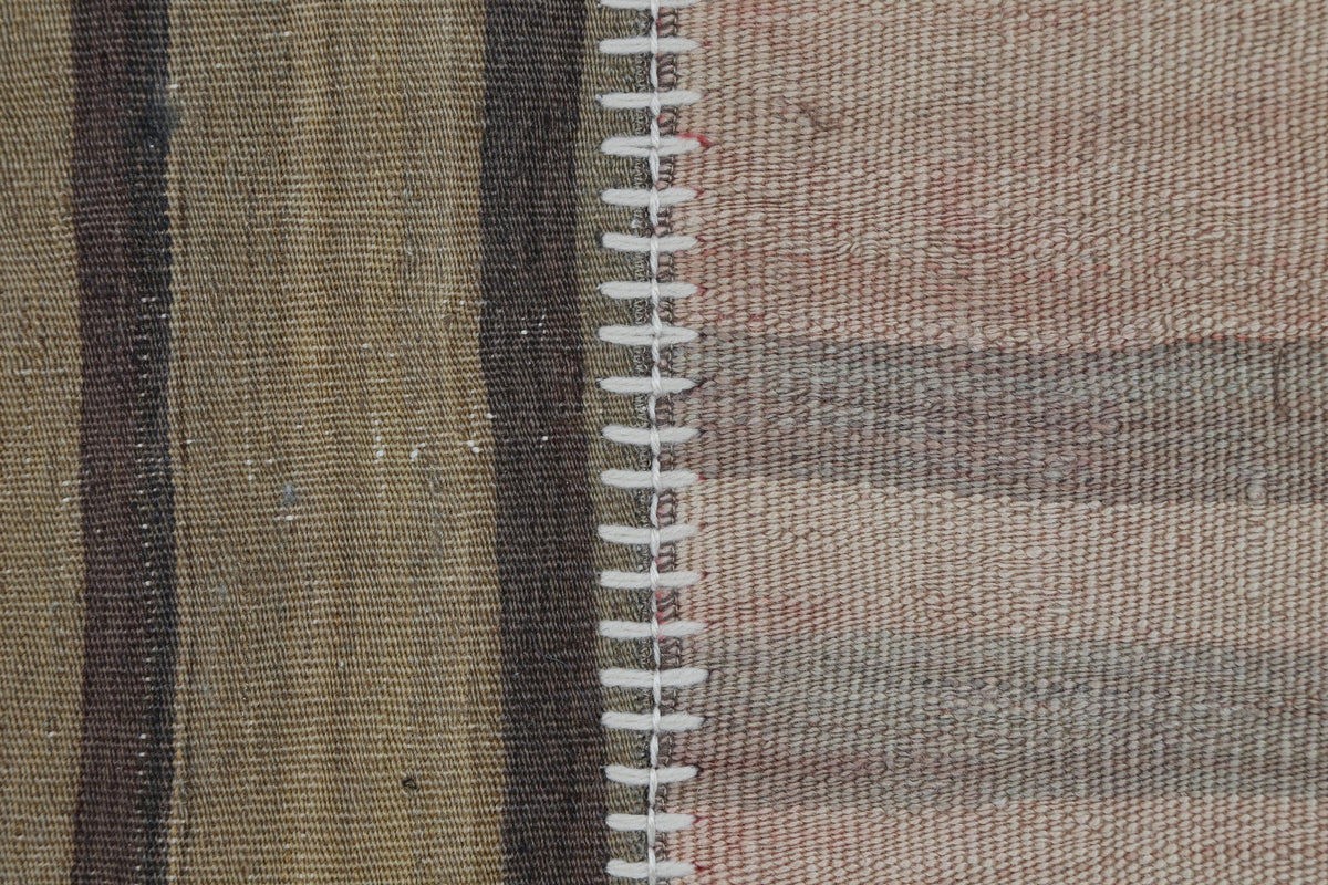2x3 Vintage Turkish Tapestry Rug, Wool Patchwork Kilim Wall Hanging, Geometric Woven Textile Art