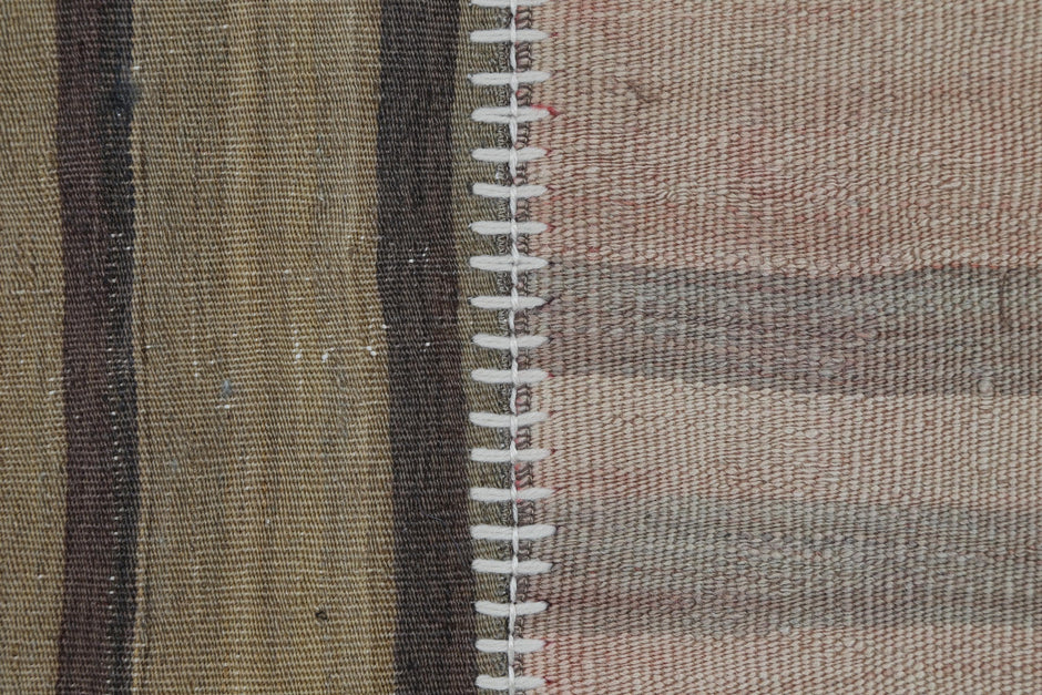 2x3 Vintage Turkish Tapestry Rug, Wool Patchwork Kilim Wall Hanging, Geometric Woven Textile Art