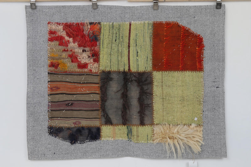 Vintage Turkish Patchwork Tapestry Rug (3'3" x 4'3")