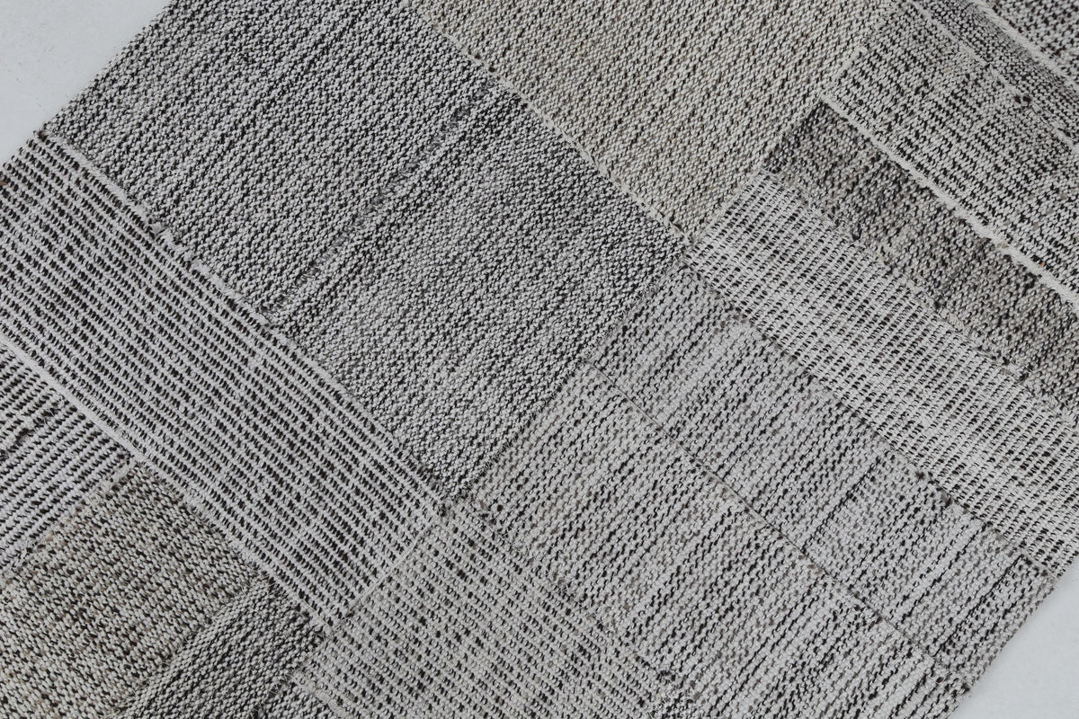3x8 Vintage Turkish Flatweave Rug, Wool Patchwork Runner Rug, Handwoven Kilim Runner, Rustic Hallway Rug