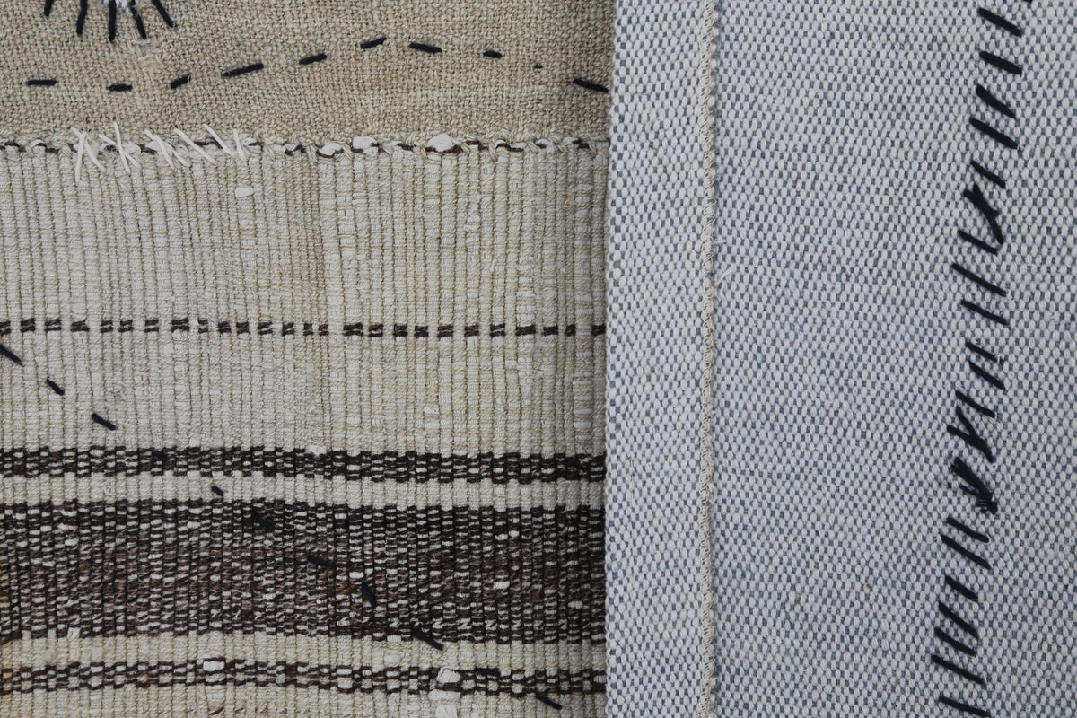3x4 Vintage Turkish Tapestry Rug, Wool Textile Wall Hanging, Handmade Woven Wall Art