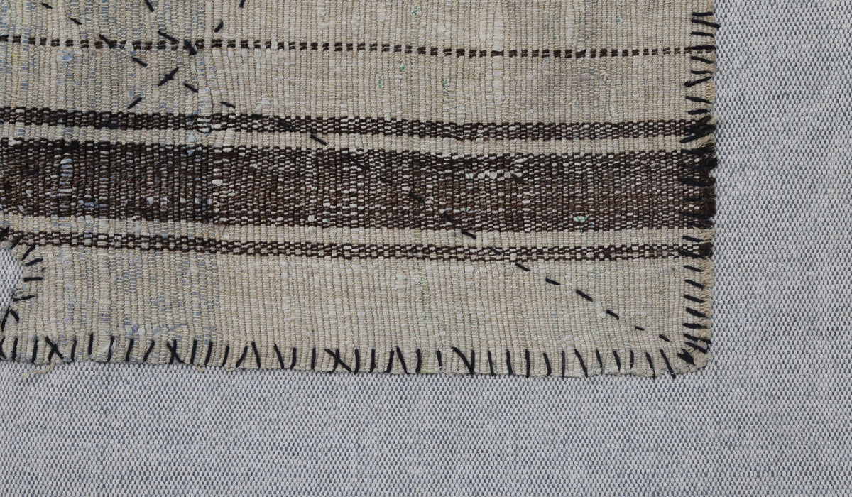 3x4 Vintage Turkish Tapestry Rug, Wool Textile Wall Hanging, Handmade Woven Wall Art