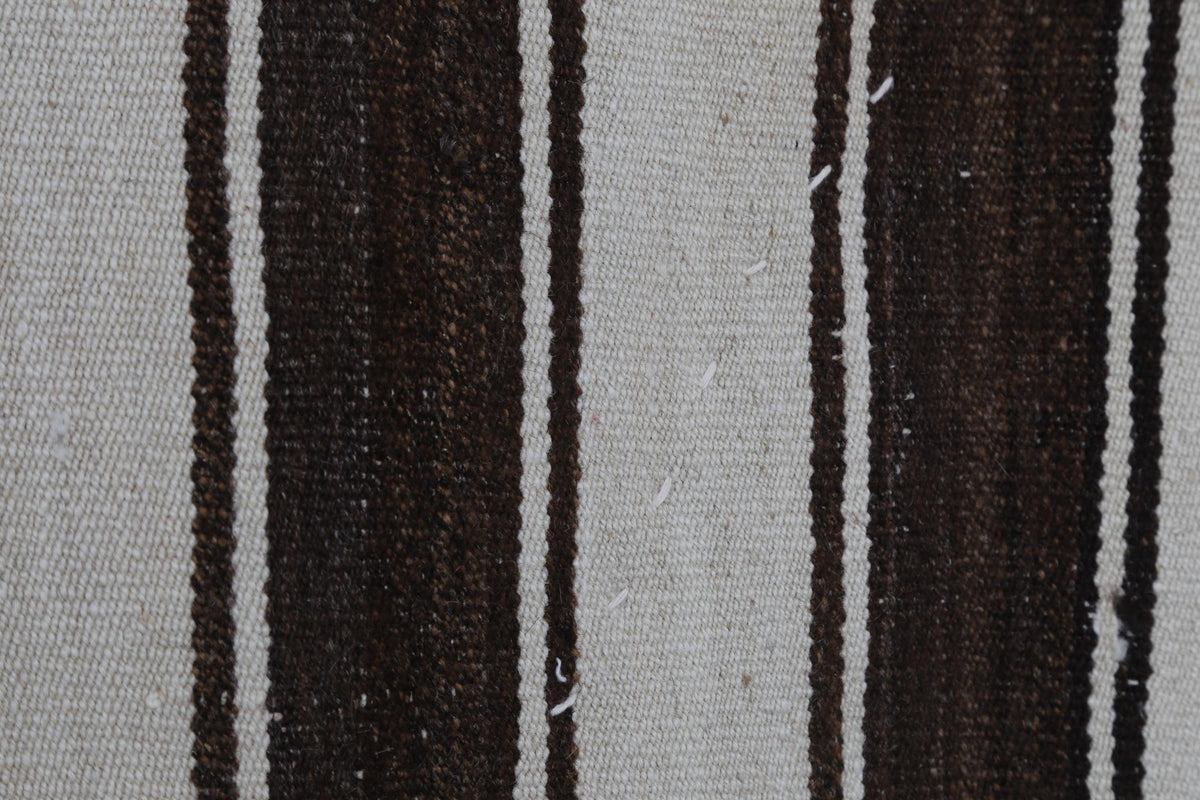 3x4 Vintage Turkish Tapestry Rug, Beige Brown Wool Wall Hanging, Handwoven Textile Wall Art