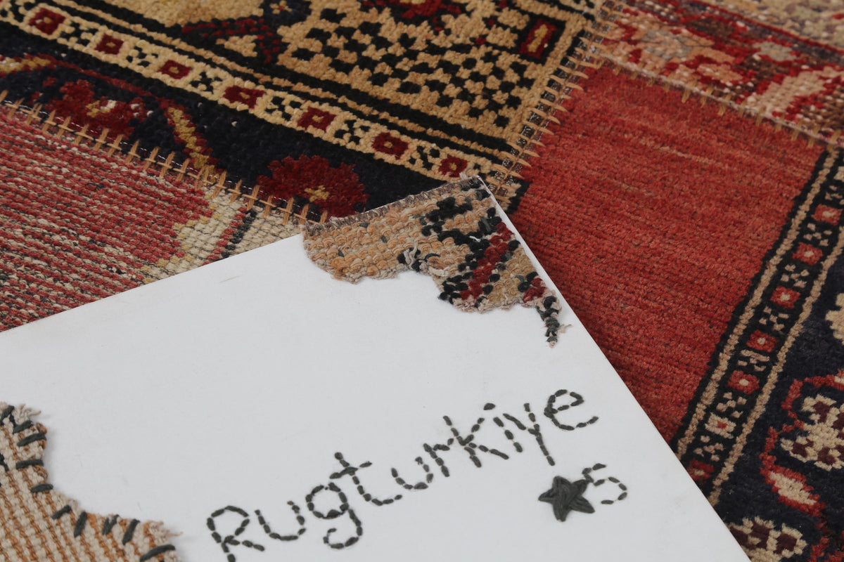 2x9 Vintage Turkish Patchwork Runner Rug, Wool Cotton Kilim Runner, Handcrafted Long Narrow Rug, Rustic Hallway Rug