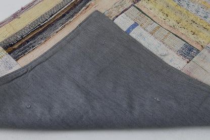 3x10 Vintage Turkish Kilim Runner Rug, Caput Patchwork Kilim, Wool Long Narrow Runner, Handwoven Hallway Rug
