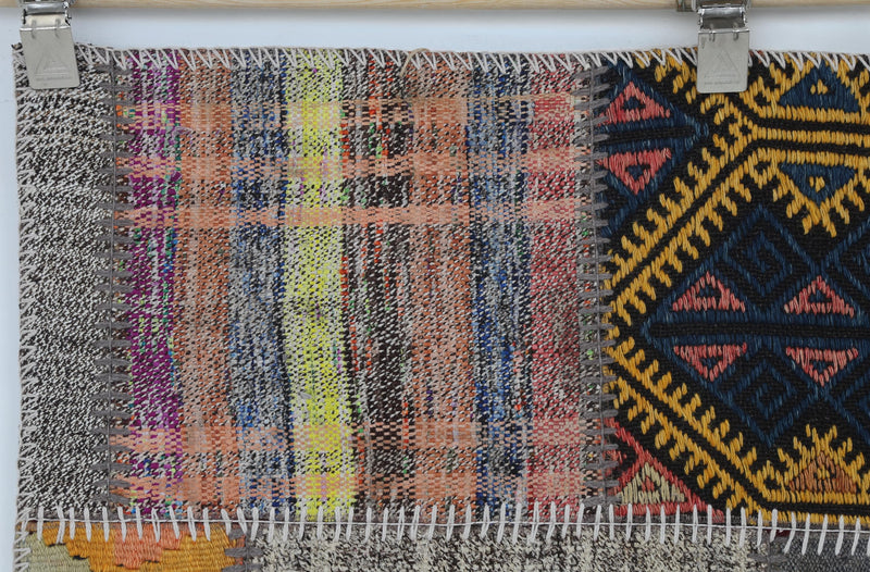 Vintage Turkish Patchwork Tapestry Rug (3'3" x 4'6")