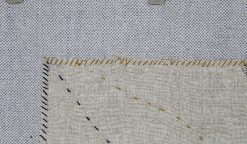 Vintage Turkish Tapestry Rug, Minimalist (3'4" x 4'2")