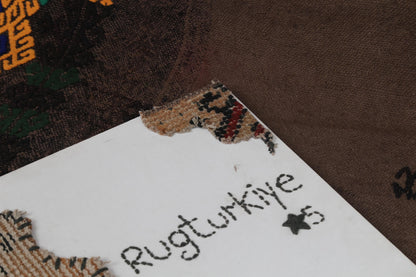 2x7 Vintage Turkish Hemp Runner Rug, Handmade Wool Hemp Kilim, Narrow Hallway Rug, Vintage Anatolian Textile