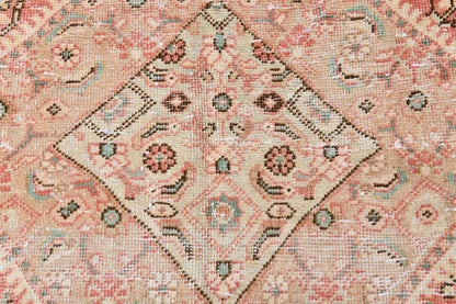 9x13 Vintage Turkish Rug, Dusty Rose Silverwash Rug, Soft Ivory Wool Rug, Large Vintage Area Rug