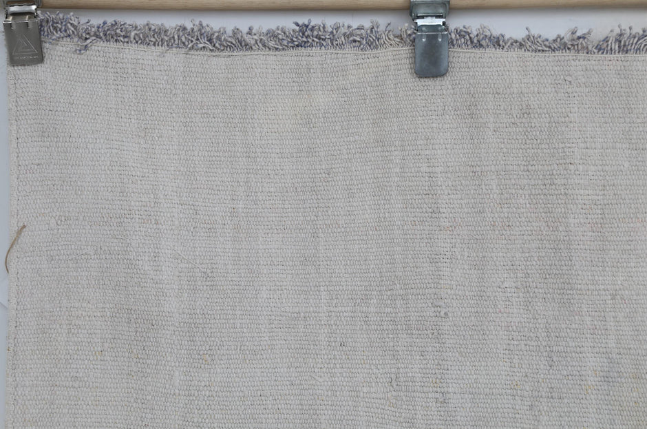 6x8 Vintage Turkish Hemp Rug, White Black Striped Rug, Handwoven Hemp Wool Rug, Minimalist Vintage Area Rug