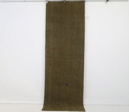 2x7 Vintage Turkish Flatweave Runner Rug, Handmade Wool Kilim, Narrow Hallway Rug, Vintage Anatolian Textile