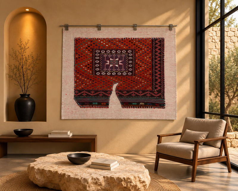 Antique Turkish Kilim Tapestry Rug, Tribal (3'5" x 4'3") - photo 1 of 10